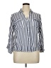 Alexander Jordan 100% Rayon Blue Long Sleeve Button-Down Shirt Size XL - photo 1