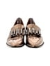 AQUATALIA Metallic Gold Black Flats Size 7 - photo 2