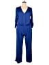 Ups & Downs Solid Blue Jumpsuit Size 2X - photo 1
