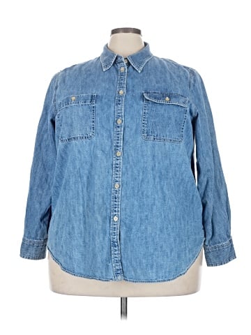 Lauren Jeans Co. Long Sleeve Button-Down Shirt (view 1)