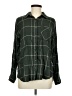 Magellan's 100% Rayon Plaid Green Long Sleeve Button-Down Shirt Size M - photo 1