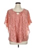 Echo Pink Short Sleeve Blouse Size 1X - photo 1