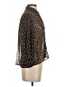 Zara TRF Brown 3/4 Sleeve Blouse Size XS - photo 4