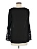 Monteau 100% Polyester Black Long Sleeve Blouse Size M - photo 2