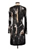 Helmut Lang 100% Polyester Graphic Gray Cocktail Dress Size 10 - photo 2