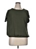 a.n.a. A New Approach 100% Polyester Green Short Sleeve Top Size XL Petite - photo 1