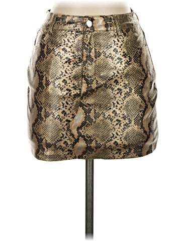Superdown Faux Leather Skirt (view 1)