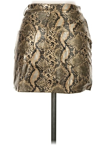 Superdown Faux Leather Skirt (view 2)
