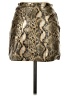 Superdown 100% Polyester Animal Print Gold Faux Leather Skirt Size XXS - photo 2