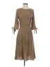 Akaiv 100% Polyester Animal Print Brown Casual Dress Size S - photo 1
