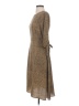 Akaiv 100% Polyester Animal Print Brown Casual Dress Size S - photo 5