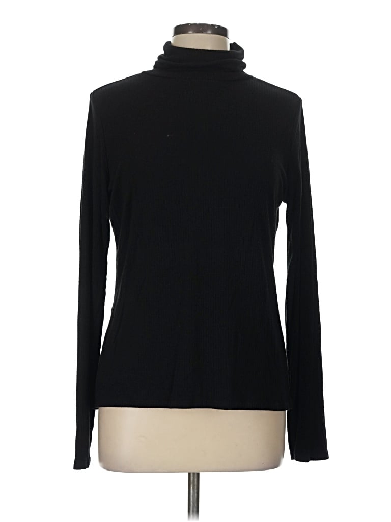 Pre-owned Cyrus Long Sleeve Turtleneck In Black