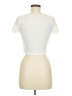 Shein Ivory Short Sleeve Henley Size 6 - photo 2