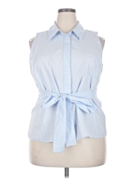 Lane Bryant Sleeveless Button Down Shirt