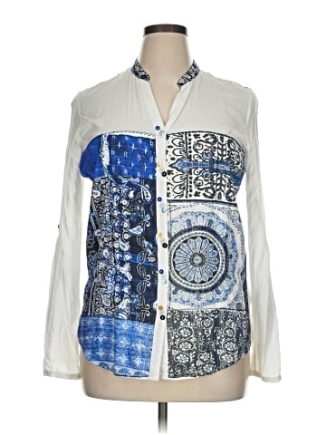 Desigual Long Sleeve Button-Down Shirt (view 1)