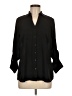Express Black 3/4 Sleeve Button-Down Shirt Size M - photo 1