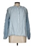 Boden 100% Cotton Blue Long Sleeve Blouse Size 10 - photo 1