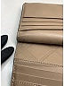 Burberry Gray Tan Leather Zip Around Bifold Wallet One size - photo 6