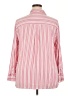 Torrid Stripes Pink 3/4 Sleeve Button-Down Shirt Size 2X Plus (2) - photo 2