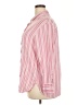 Torrid Stripes Pink 3/4 Sleeve Button-Down Shirt Size 2X Plus (2) - photo 5