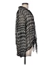 Rory Beca Chevron-herringbone Silver Long Sleeve Blouse Size L - photo 4