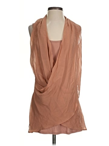 Gold Hawk Sleeveless Silk Top (view 1)