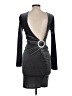 Assorted Brands Metallic Gray Cocktail Dress Size M (estimated) - photo 2