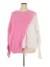 Unbranded 100% Acrylic Color Block Pink Pullover Sweater Size 5X - photo 1
