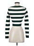 Zara Stripes Green Turtleneck Sweater Size S - photo 2