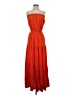 Assorted Brands 100% Viscose Color Block Orange Casual Dress Size S - photo 1