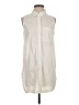 Athleta Ivory Sleeveless Button-Down Shirt Size S - photo 1