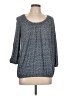 MICHAEL Michael Kors 100% Viscose Blue 3/4 Sleeve Blouse Size L - photo 1