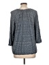 MICHAEL Michael Kors 100% Viscose Blue 3/4 Sleeve Blouse Size L - photo 2