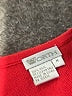 Worth 100% Wool Red 3/4 Sleeve Top Size M - photo 7