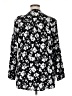 Lane Bryant 100% Rayon Floral Black Long Sleeve Blouse Size 14 - 16 Plus - photo 2