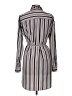 Express 100% Polyester Stripes Ivory Casual Dress Size M - photo 2