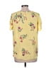Lily White 100% Polyester Yellow Short Sleeve Blouse Size L - photo 2