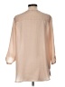 Express 100% Polyester Pink Tan 3/4 Sleeve Blouse Size L - photo 2