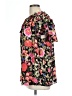Unbranded 100% Polyester Floral Black Short Sleeve Blouse Size L (estimated) - photo 5