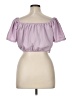 Lyaner Purple Short Sleeve Blouse Size XL - photo 2