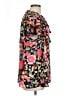 Unbranded 100% Polyester Floral Black Short Sleeve Blouse Size L (estimated) - photo 4