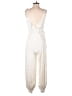 Chaser Metallic Ivory Jumpsuit Size S - photo 2