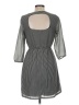 Pinky 100% Polyester Stripes Gray Casual Dress Size M - photo 2