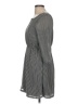 Pinky 100% Polyester Stripes Gray Casual Dress Size M - photo 5