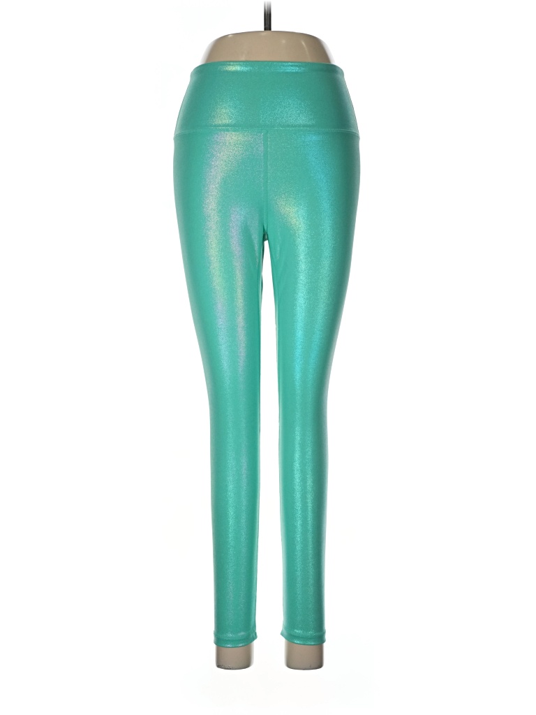 Pre-owned Assorted Brands Leggings In Green