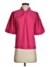 Ann Taylor LOFT 100% Polyester Pink Short Sleeve Blouse Size XS - photo 1