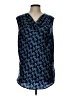 Halogen 100% Polyester Blue Sleeveless Blouse Size L - photo 1