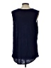 Halogen 100% Polyester Blue Sleeveless Blouse Size L - photo 2