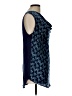 Halogen 100% Polyester Blue Sleeveless Blouse Size L - photo 4