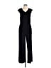 Gilli Solid Black Jumpsuit Size L - photo 1